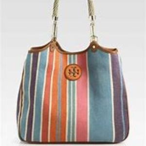 Tory Burch Baja Channing Canvas Tote
